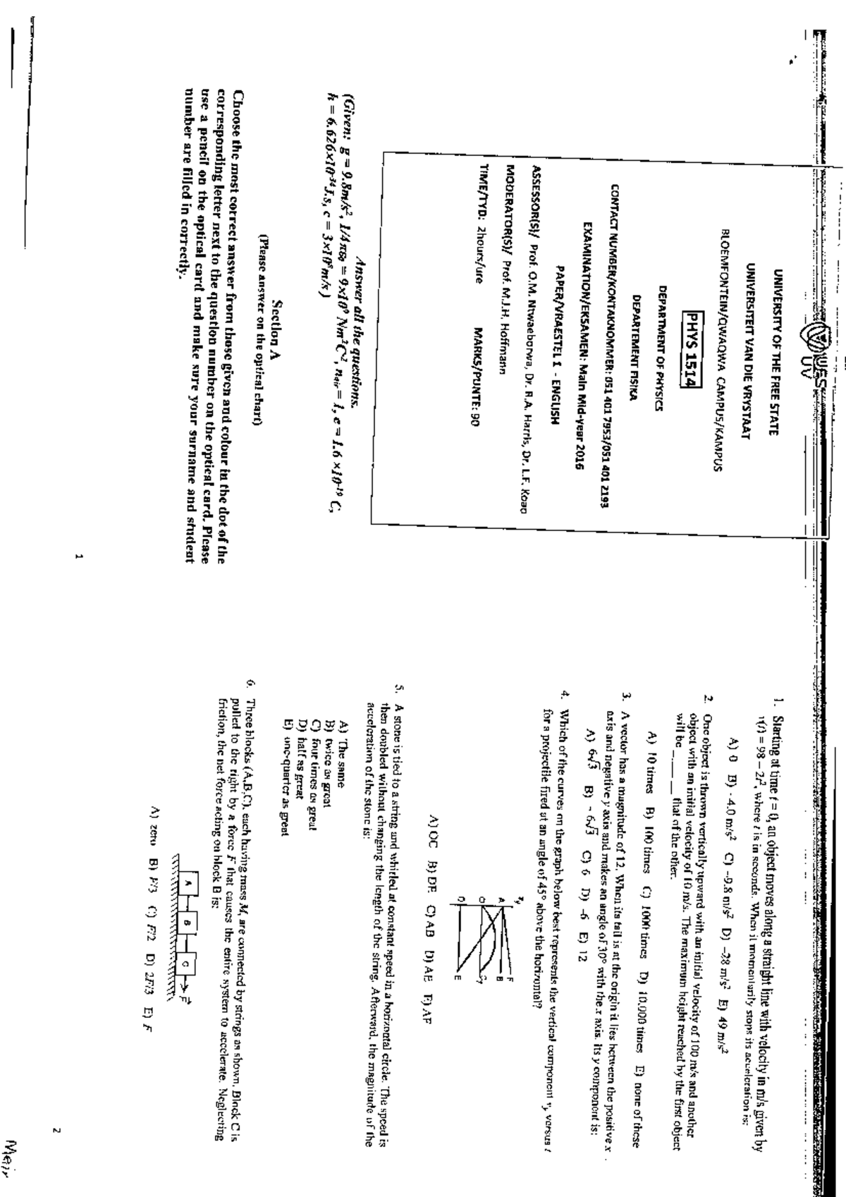 1514 Practice Materials for Odd Paper Exam Preparation - Studocu