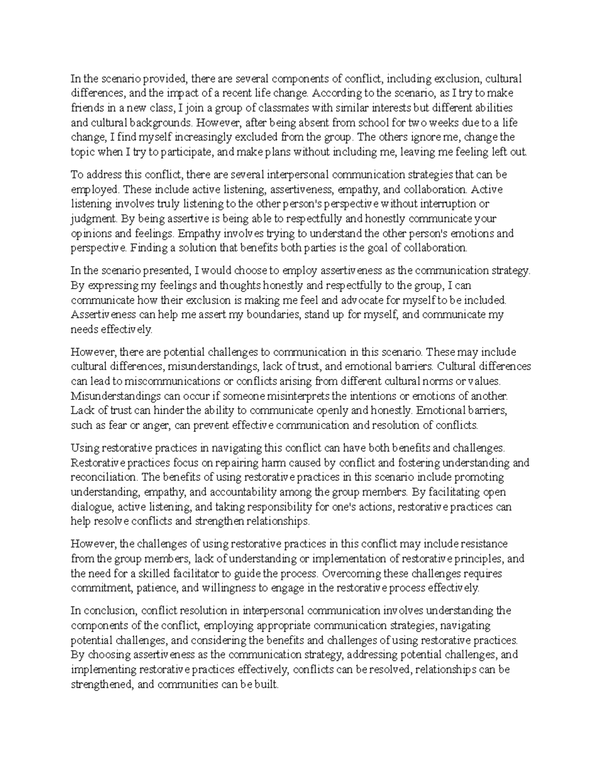 Interpersonal Conflict Resolution Strategies in Communication - mnmk ...