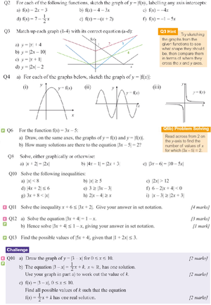 Grade 7 Functions Worksheet - MathsGenie.co.uk - Studocu