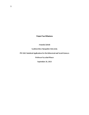 Psychology 324 - to use as a guide - Psychology 324 Module One- Short ...