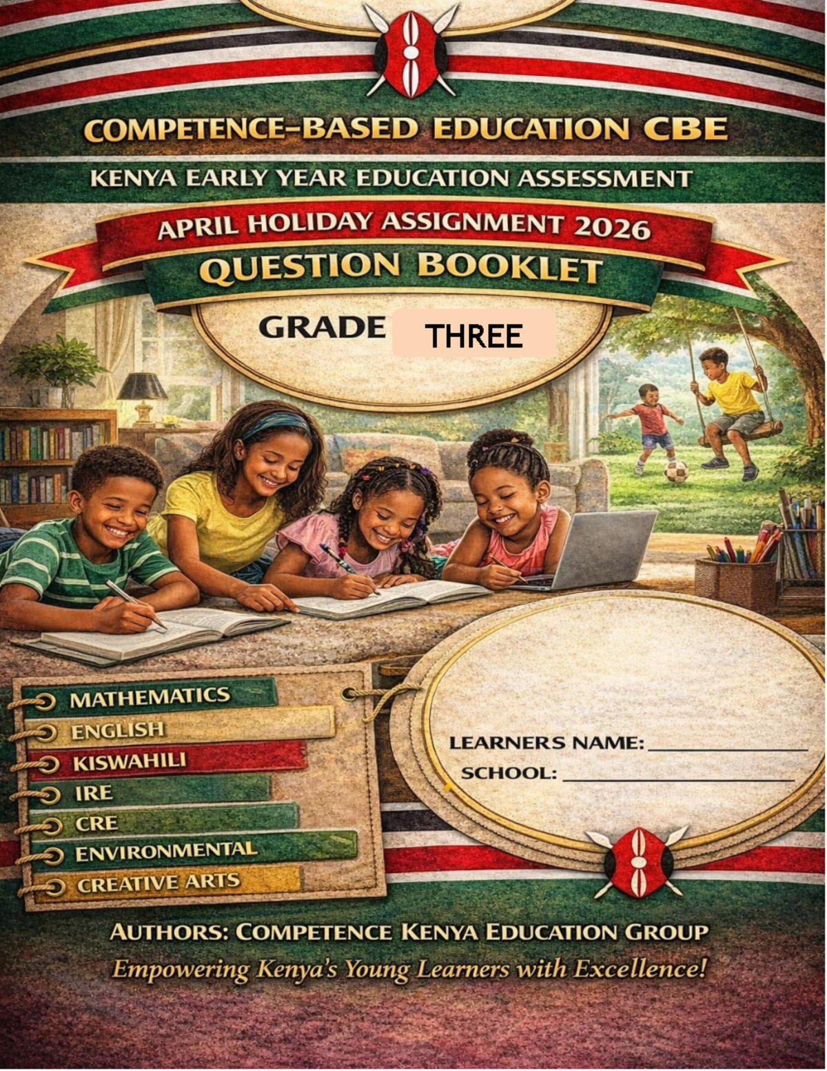 Grade 3 April 2026 Holiday Assignment Competence Assessment - Studocu