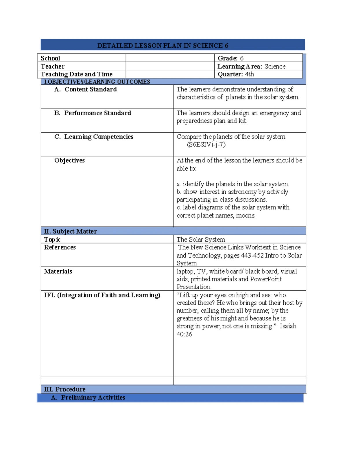Multigrade Lesson Plan for English Grades I & II: Letters Pp & Bb - Studocu
