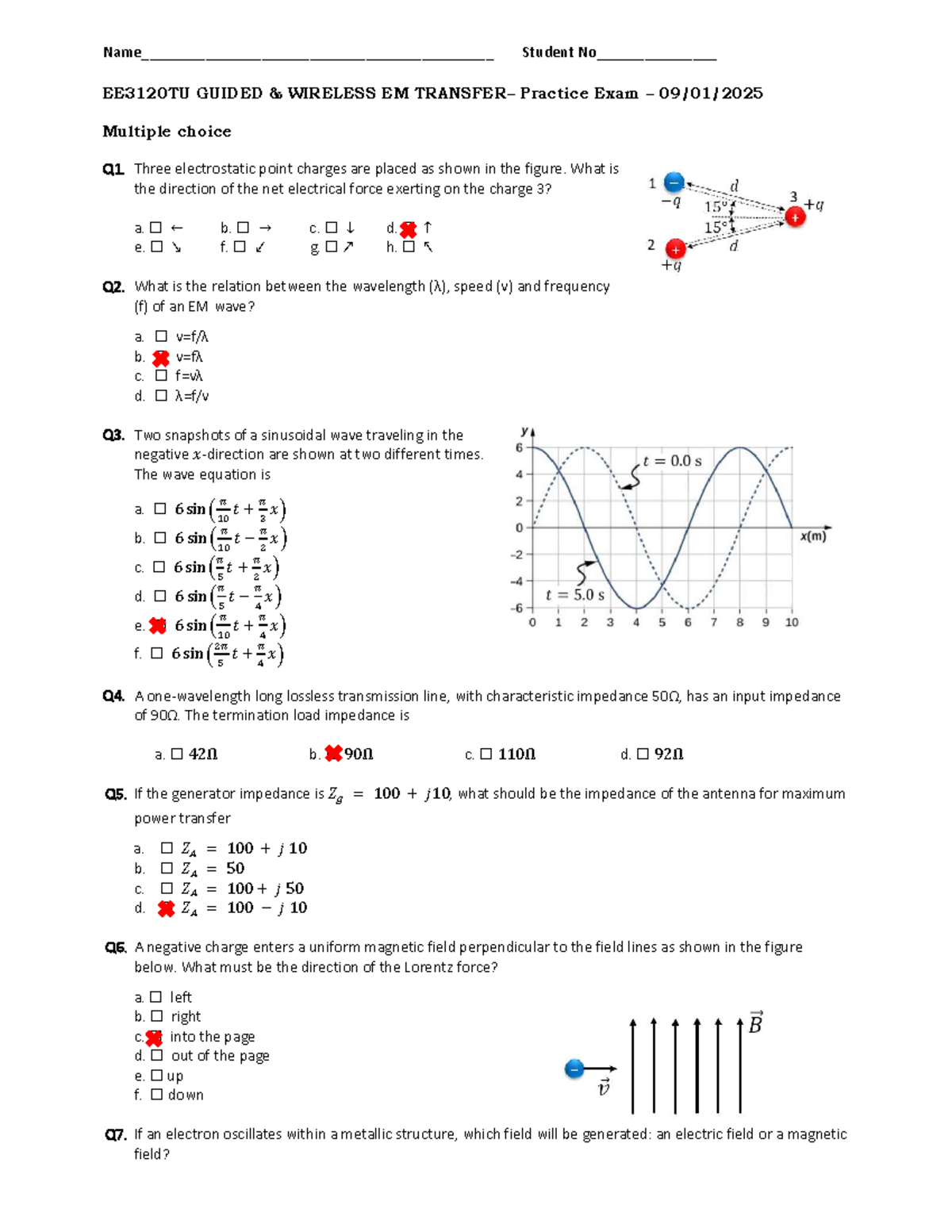 EE3120TU Guided Wireless EM Practice Exam 2024-2025 - Studeersnel