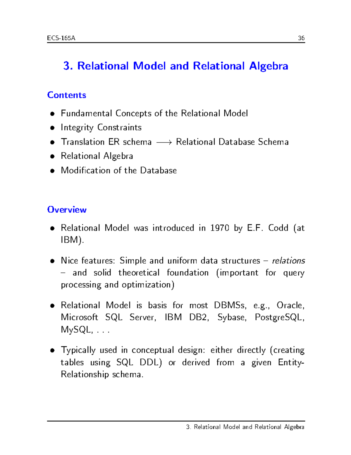 Unit 2 Relational Algebra examples - 3. Relational Model and Relational ...