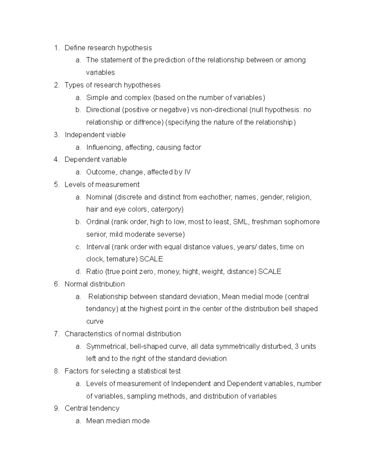 Research Methodologies Study Guide - Course Code 6360 - Studocu