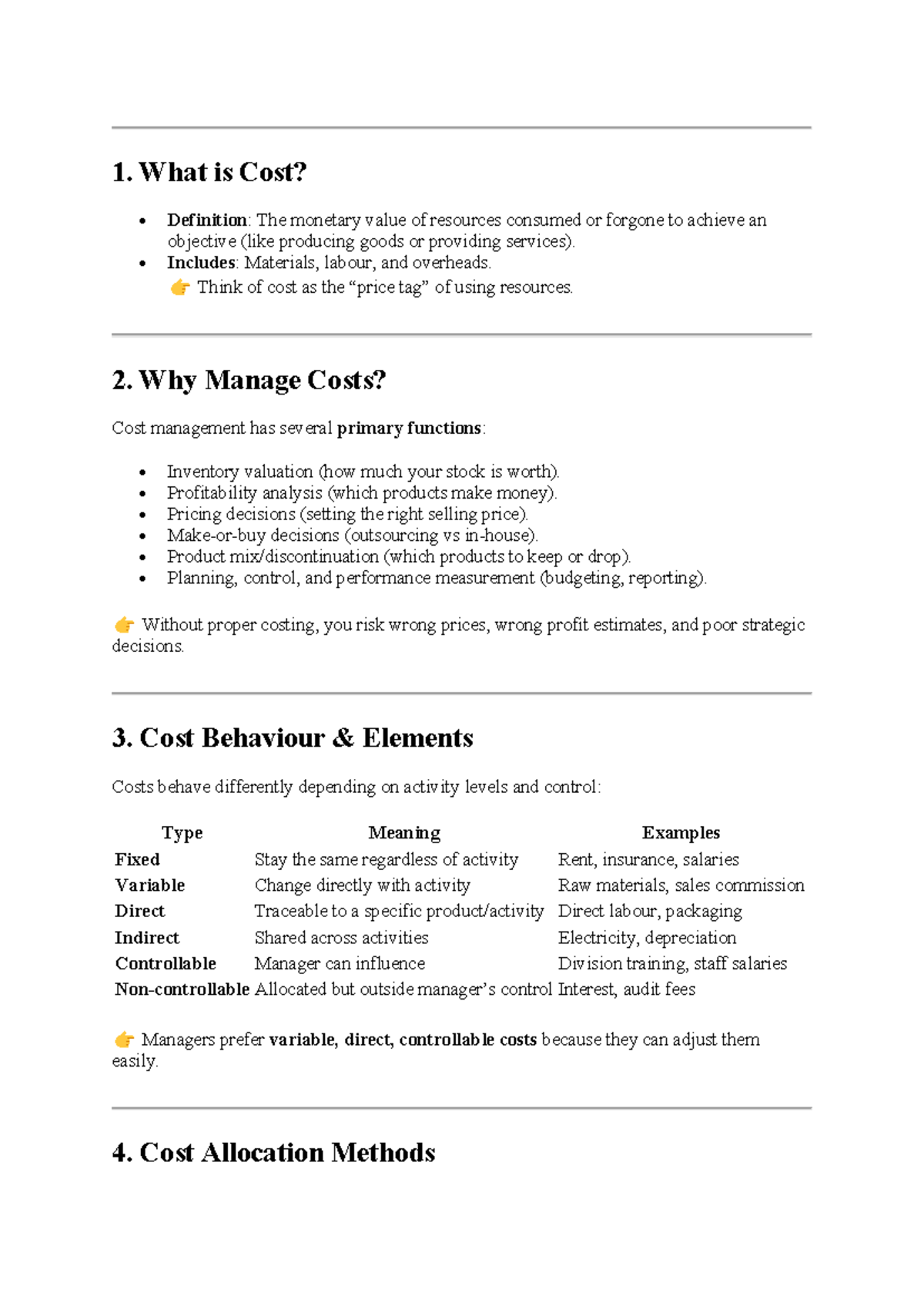 Cost Behavior and Elements: Understanding Cost Management Concepts ...