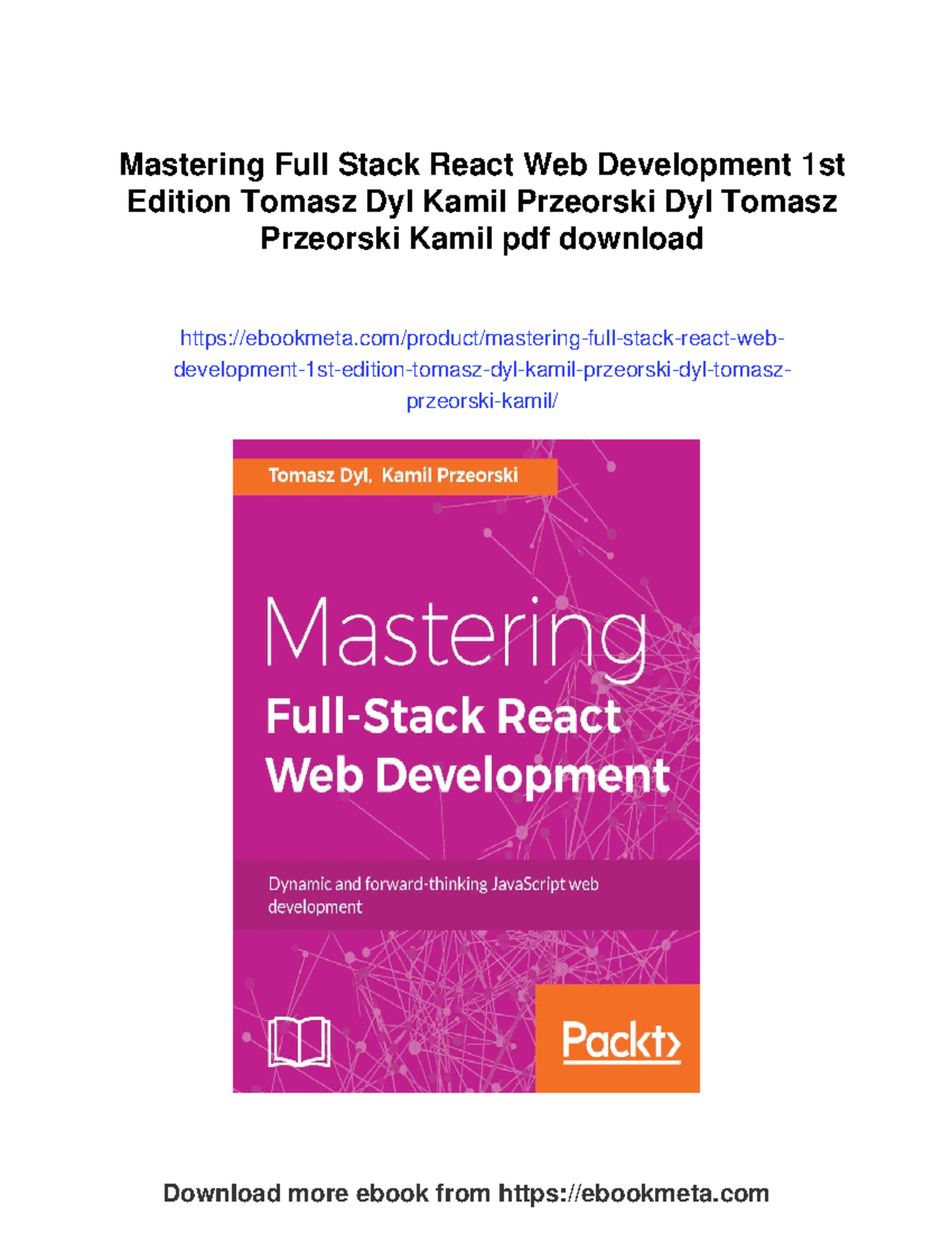 Mastering Full Stack React Web Development: A Comprehensive Guide - Studocu