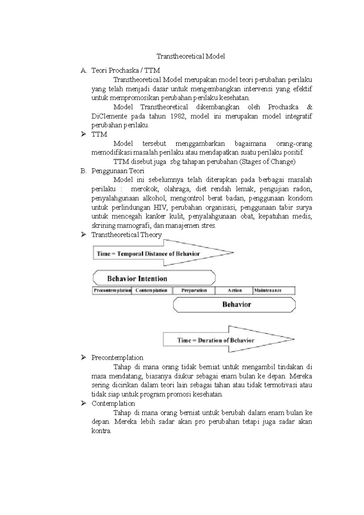Model Transtheoretical (TTM): Teori Perubahan Perilaku untuk Kesehatan ...