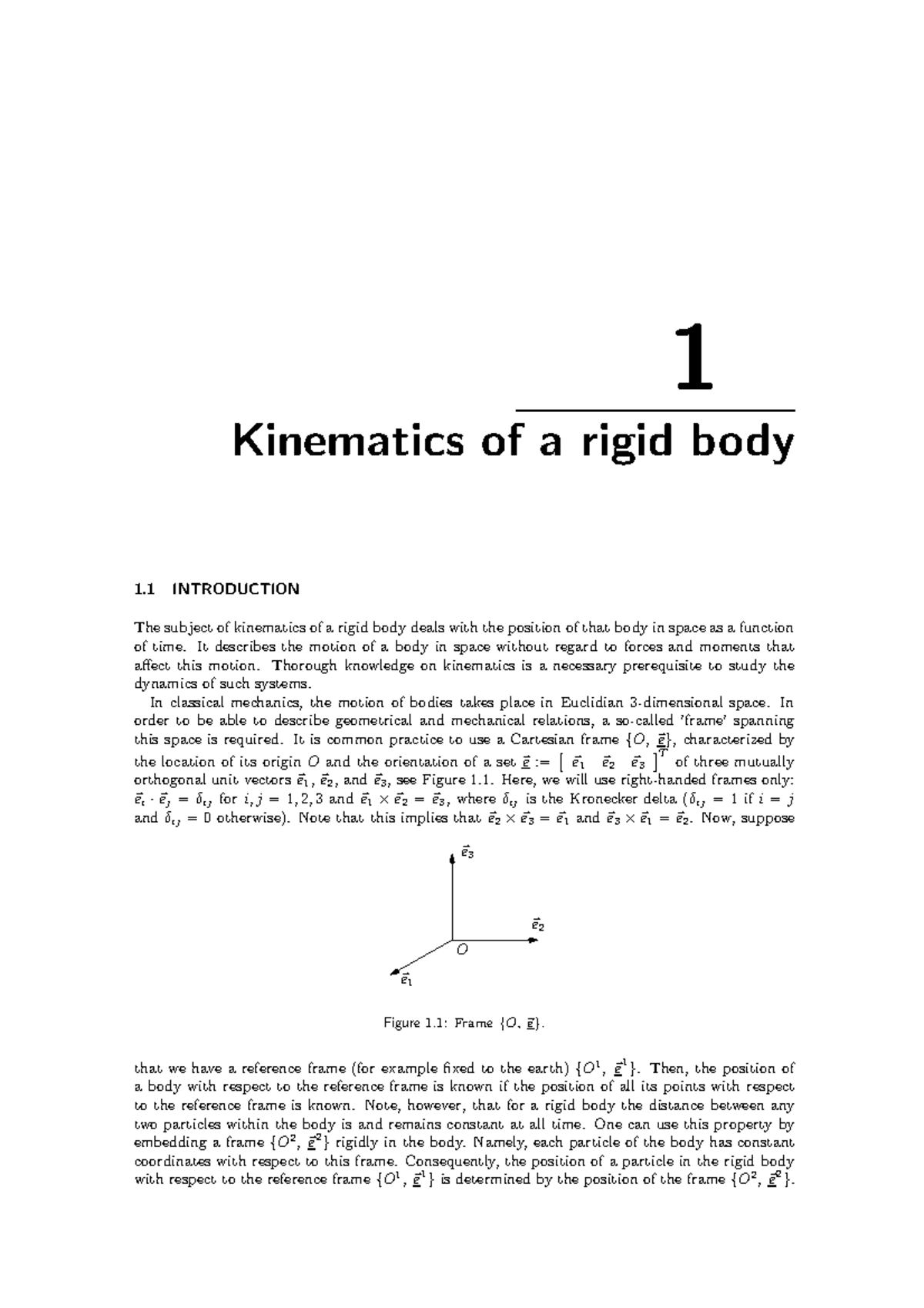 4DM10-Chapter 1: Kinematics of a Rigid Body Lecture Notes - Studeersnel