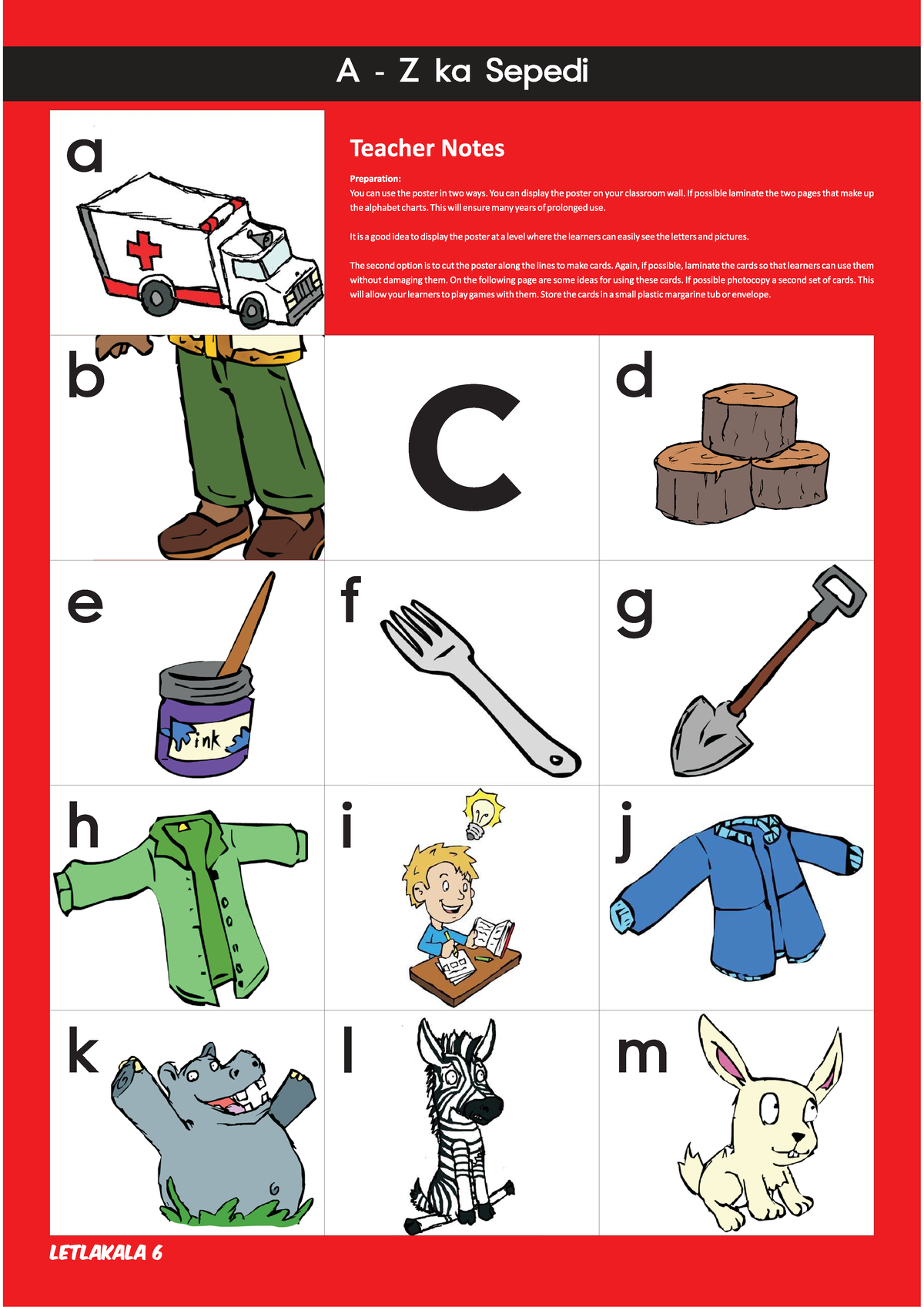 Sepedi Grade R Teacher Notes: Alphabet Preparation Guide - Studocu