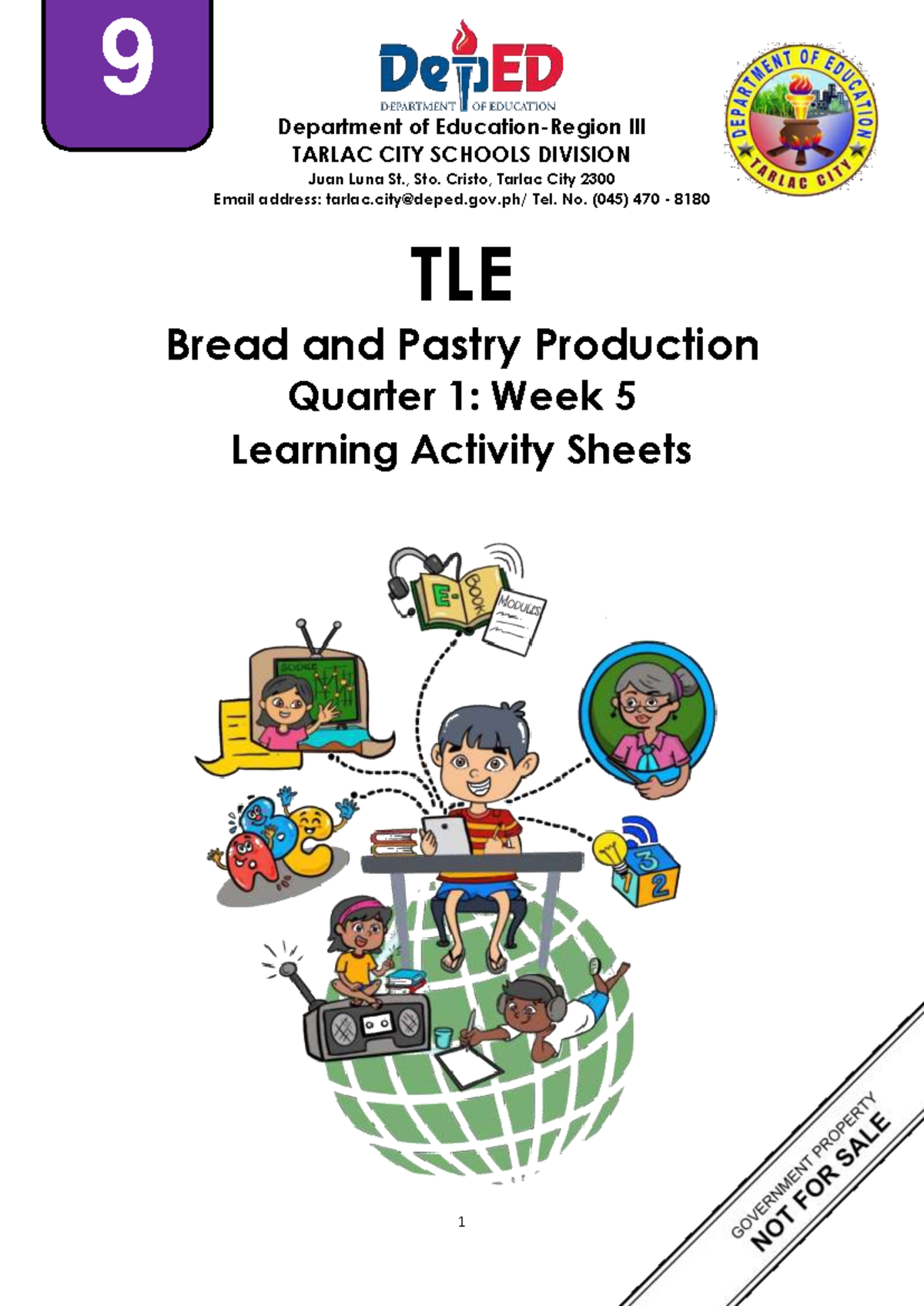 LAS-TLE9-BPP- Q1 Week 5 Learning Activity on Bakery Products - Studocu