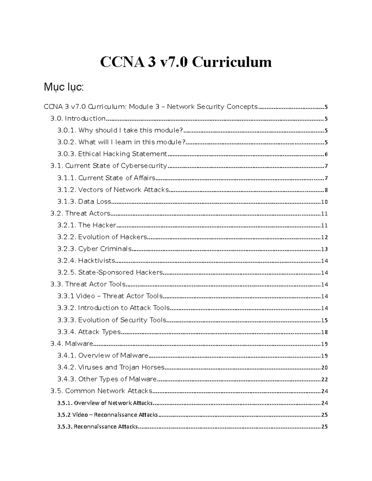CCNA 3 v7.0 Module 3: In-Depth Exploration of Network Security Concepts ...