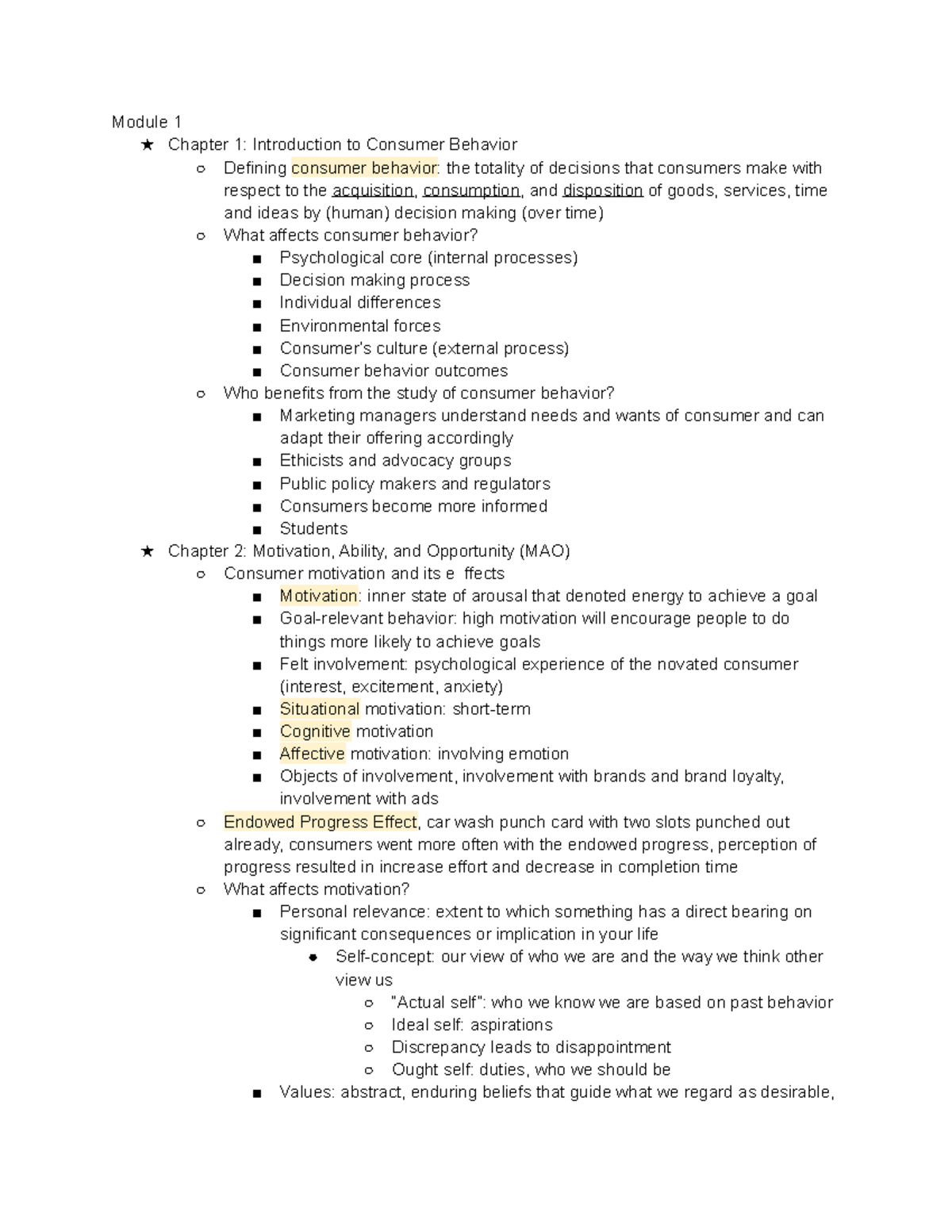 Consumer Behavior Study Notes - Concepts & Foundations - Studocu