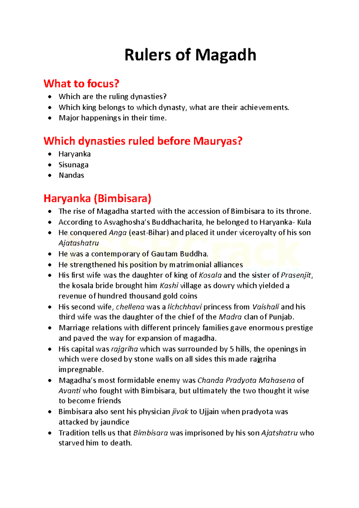 Attachment Rulers of Magadh lyst7863 - Rulers of Magadh What to focus ...
