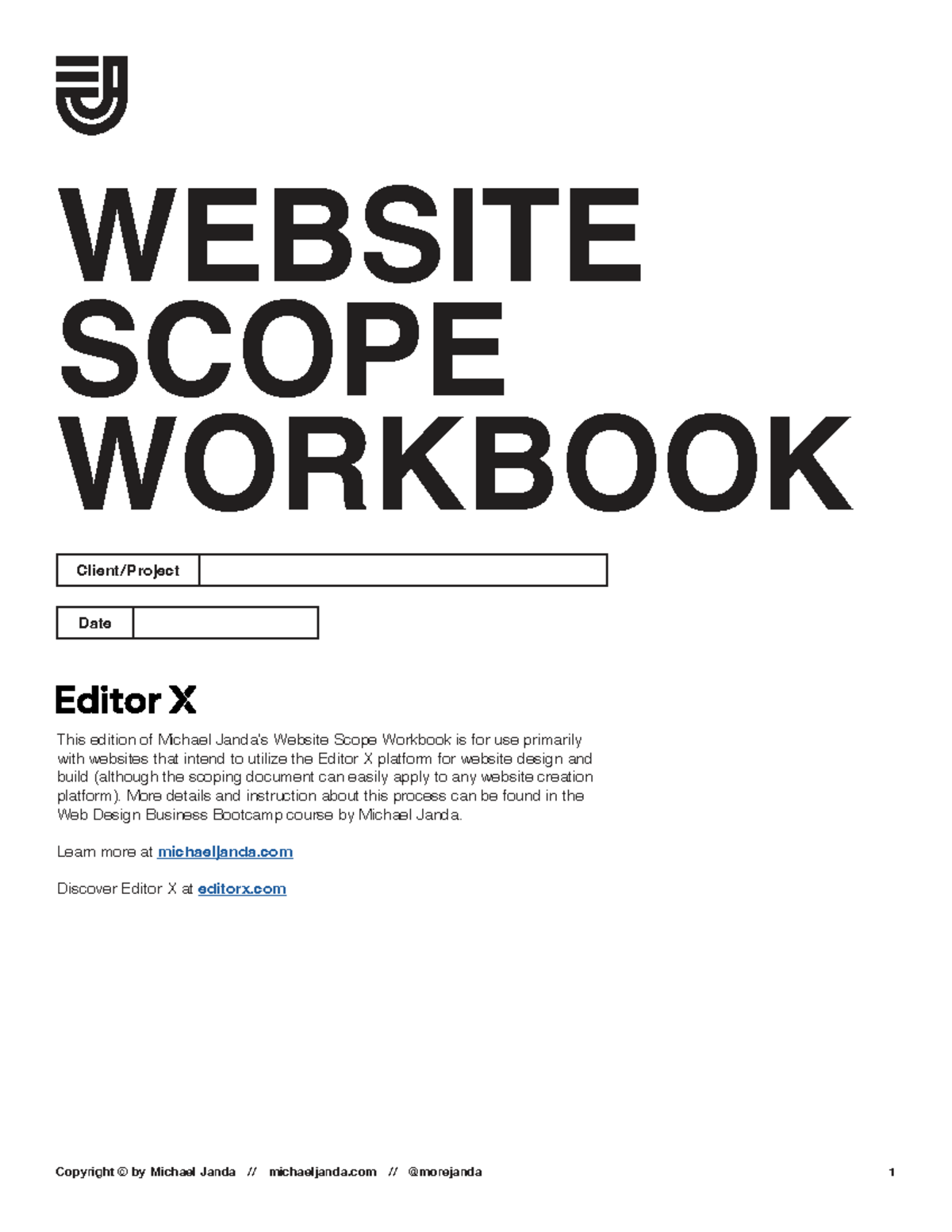 Website Scope Workbook for Editor X Platform Design - Studocu