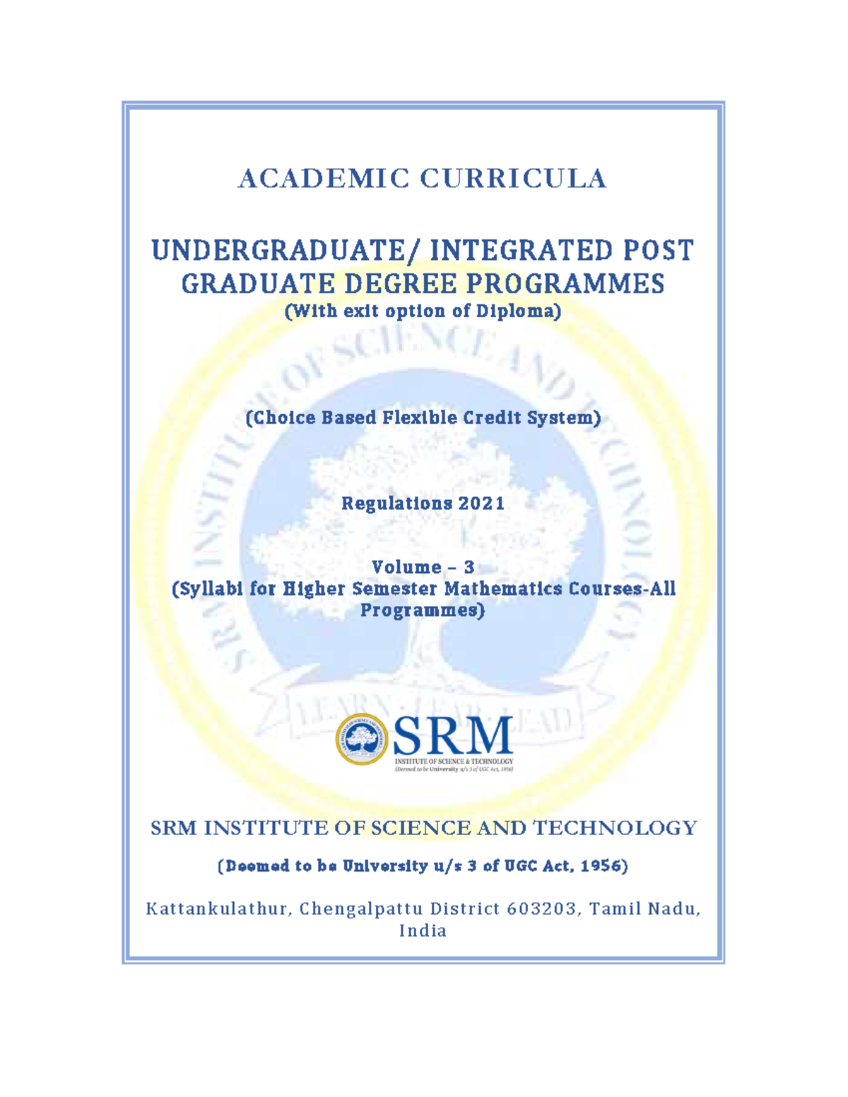 B.Tech/M(Integrated) Maths Syllabus 2021: Courses and Regulations - Studocu