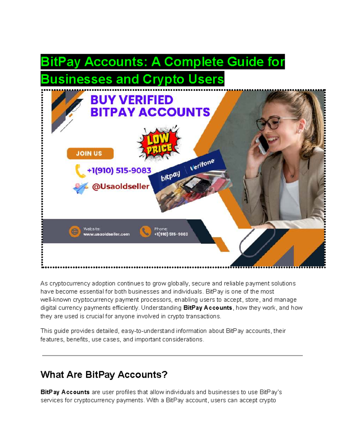 BitPay Accounts: A Comprehensive Guide for Businesses & Users - Studocu