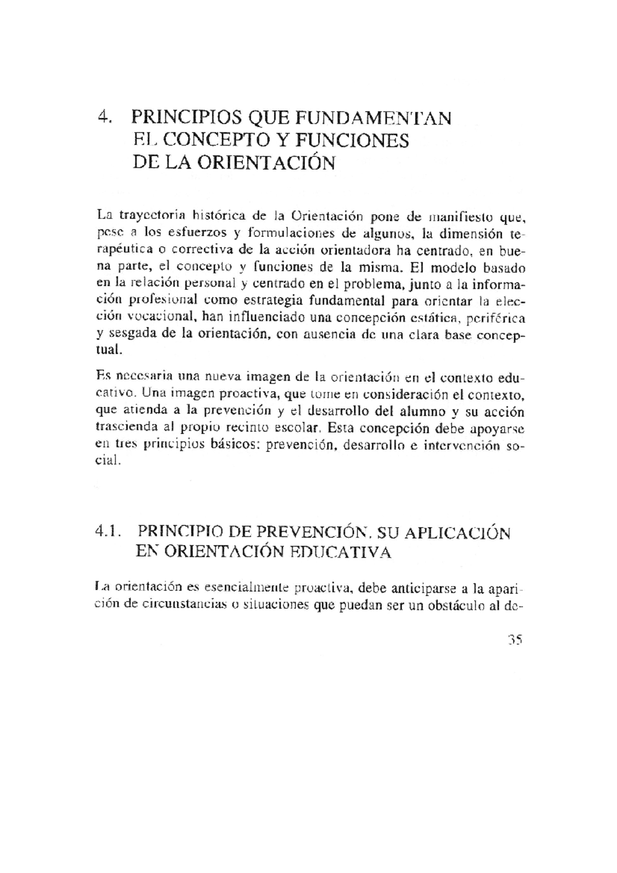 4. Principios Fundamentales de la Orientación Educativa: Prevención y ...