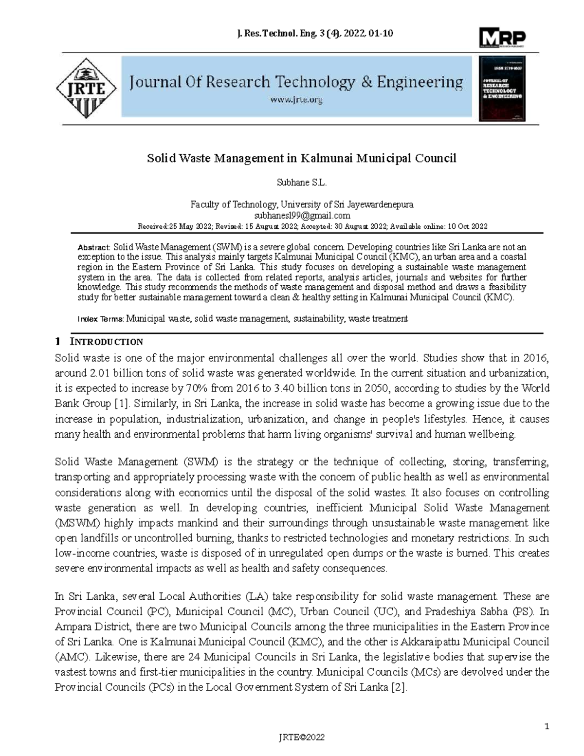 Sustainable Solid Waste Management Strategies in KMC - Case Study - Studocu