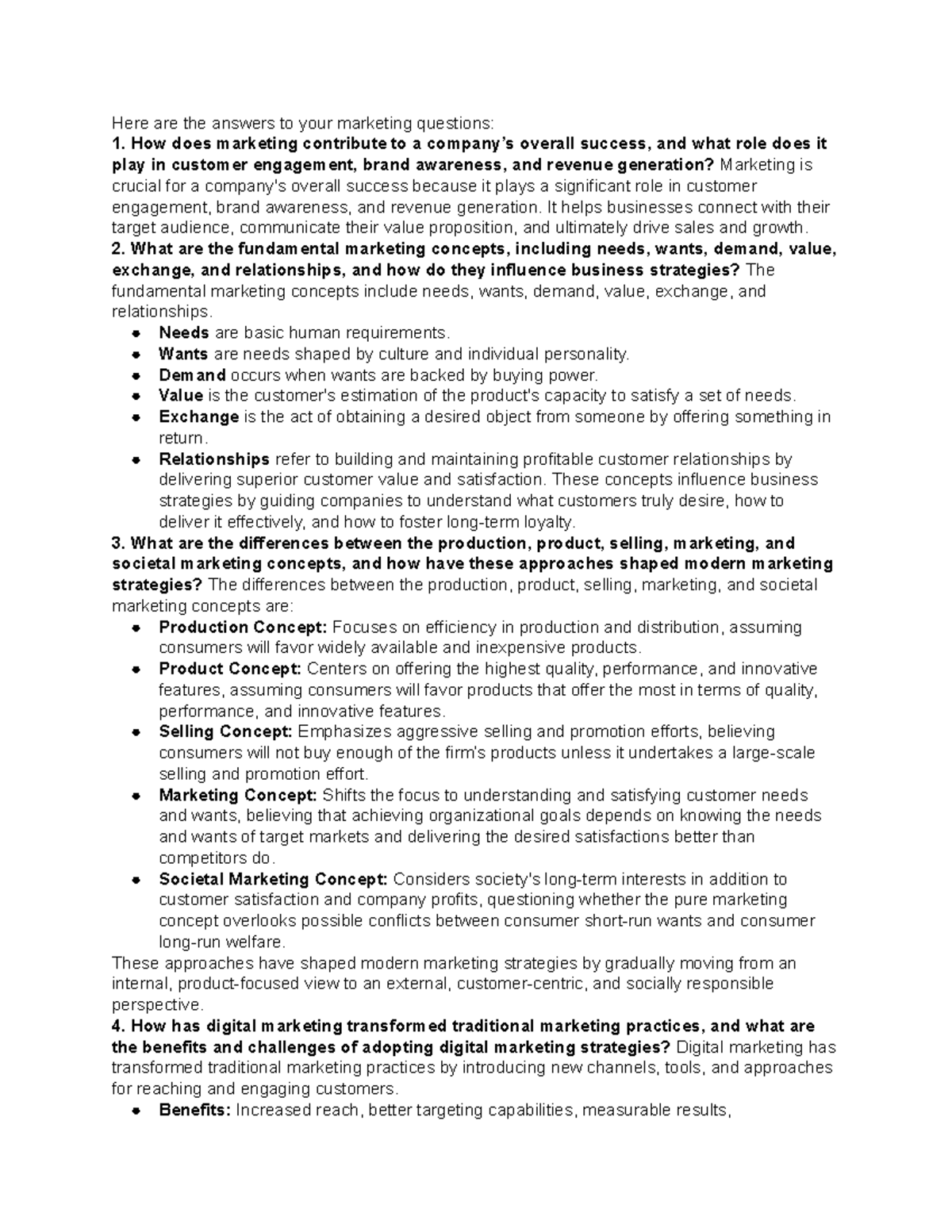 Marketing Concepts and Strategies: A Comprehensive Overview for MKT 101 ...