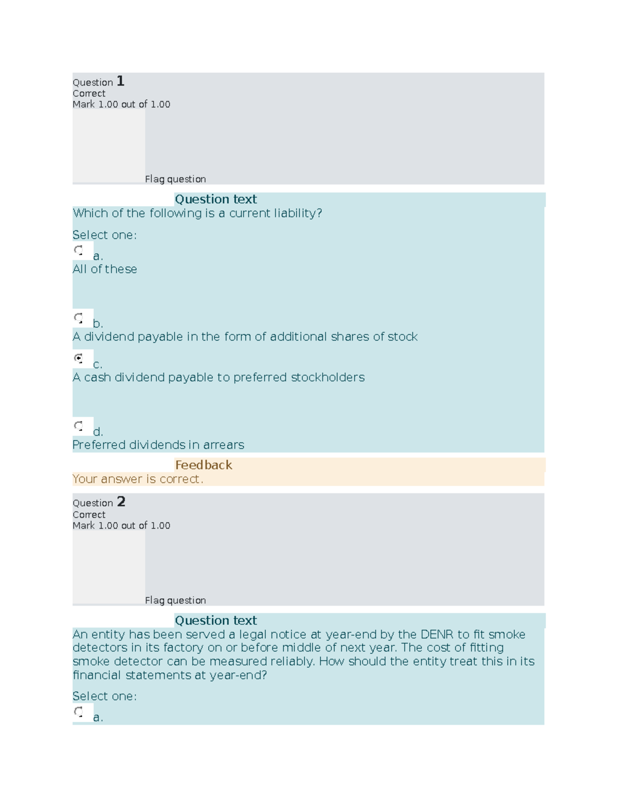 Intermediate Accounting 2 (6251) Midterm Exam Questions and Answers ...
