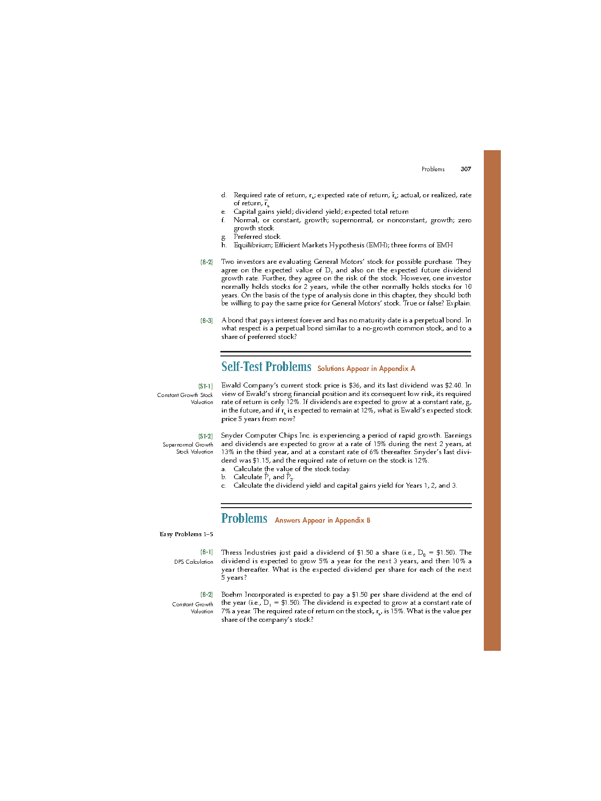 Stock Valuation Practice Questions (FINC 301) - Studocu