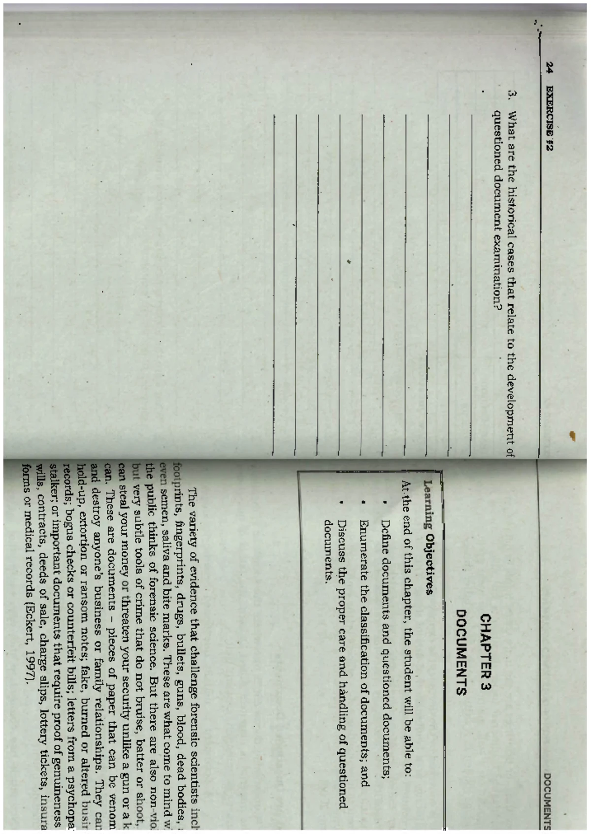 QD 1-3 - Forensic Document Examination Notes and Procedures - Studocu