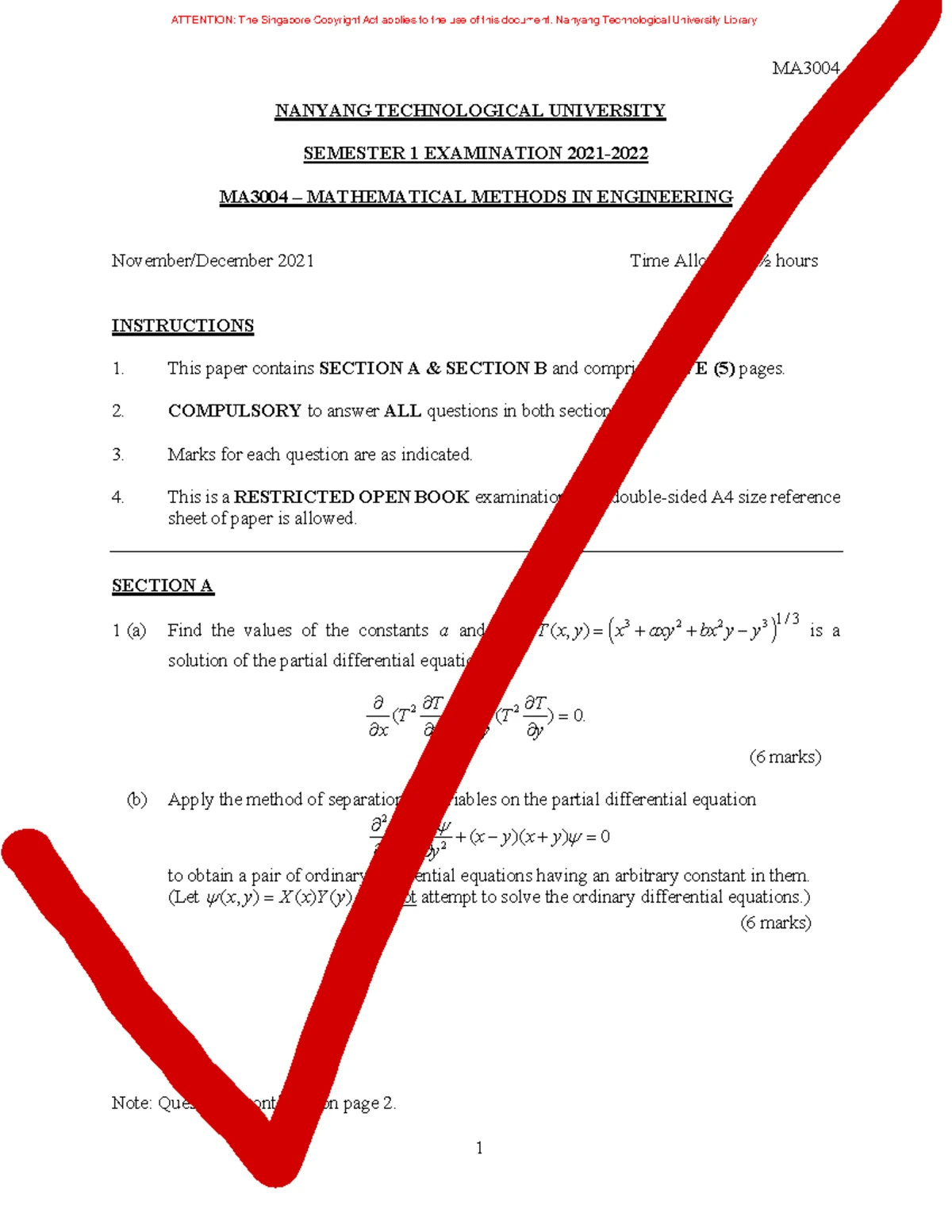 FEM Chapter 3 26 Slides AY2022-23-4slidesperpage - MA3004 - Studocu