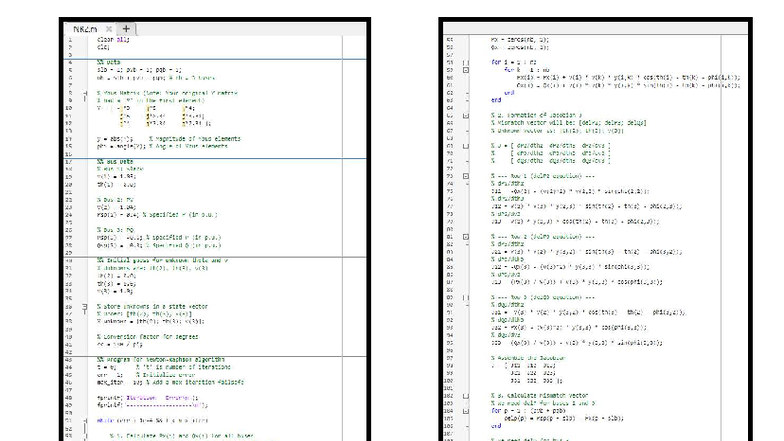NR2.m Practical File: Power System Lab Output and Jacobian Analysis ...
