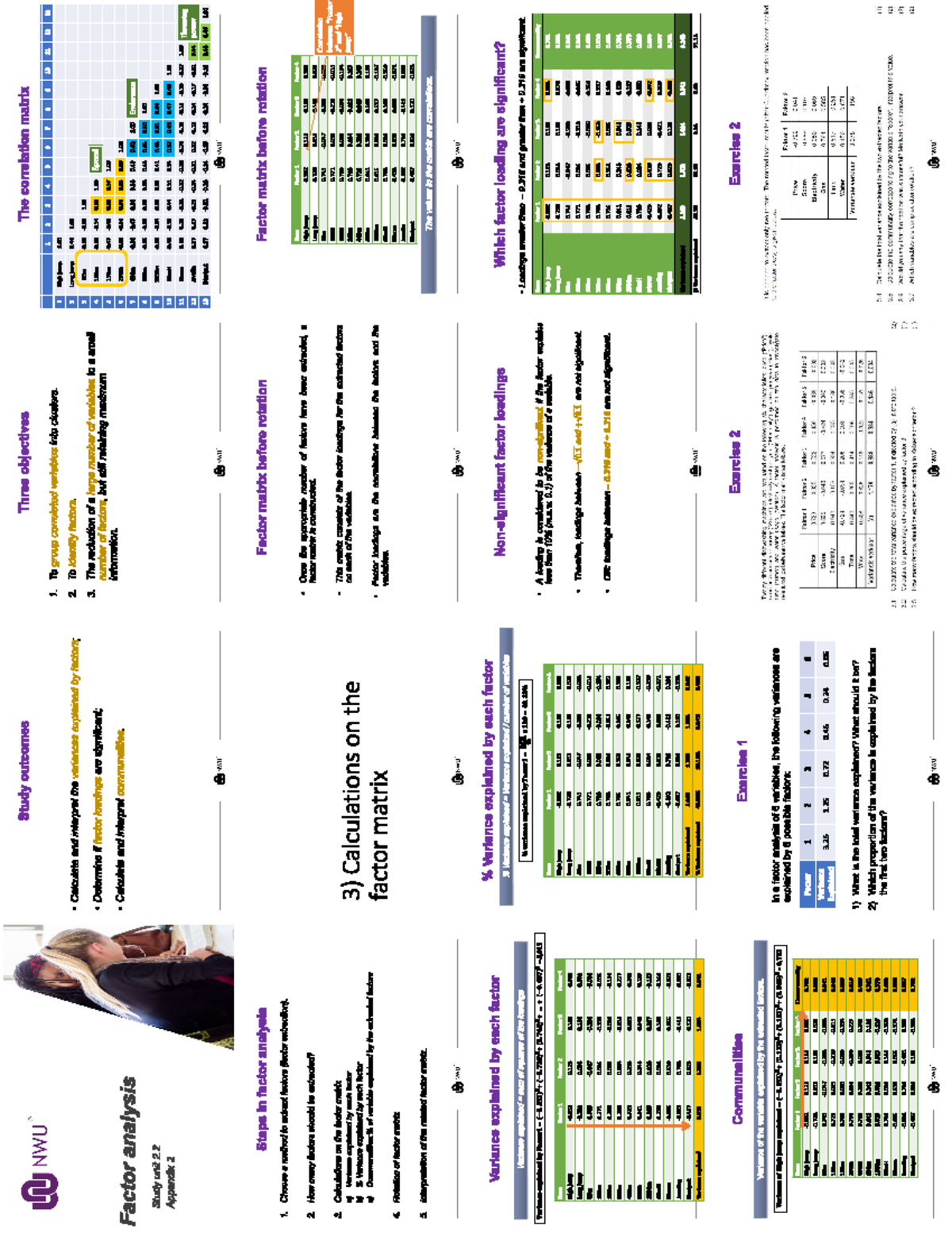STTN - none - Study outcomes Three objectives The correlation matrix ...