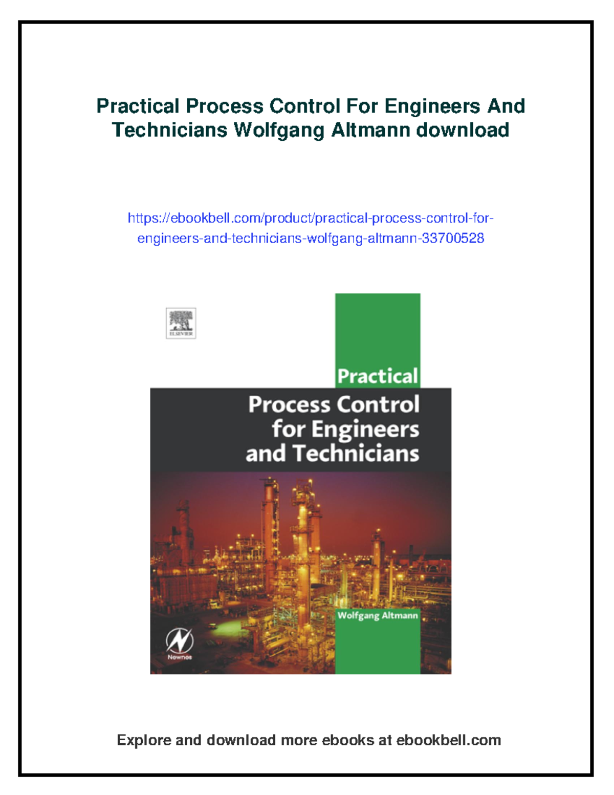 Practical Process Control for Engineers & Technicians (ENG 101) - Studocu