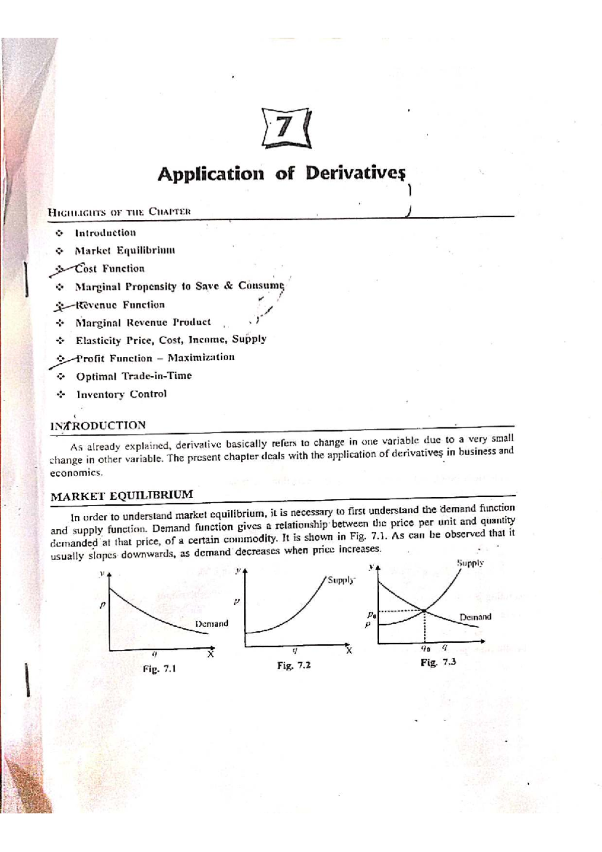 Application of Derivatives in Business and Economics (MATH 101) - Studocu
