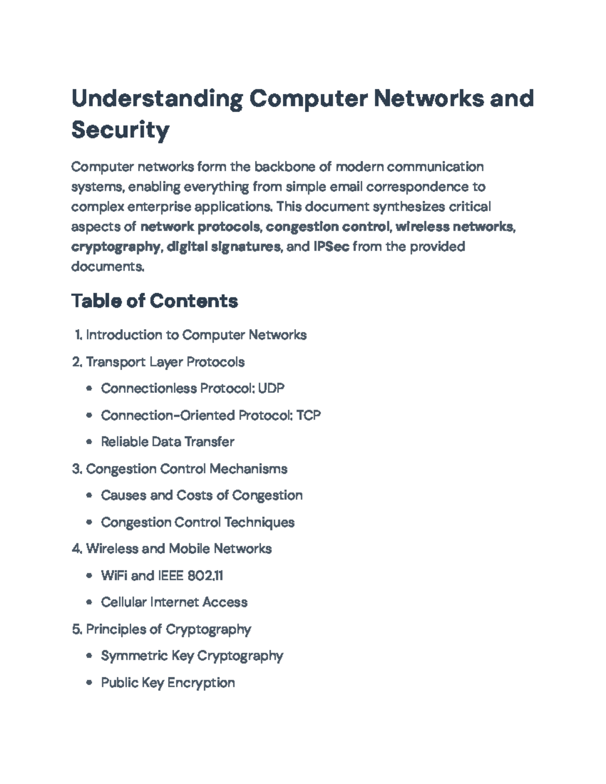 Understanding Computer Networks and Security: Protocols and Techniques ...