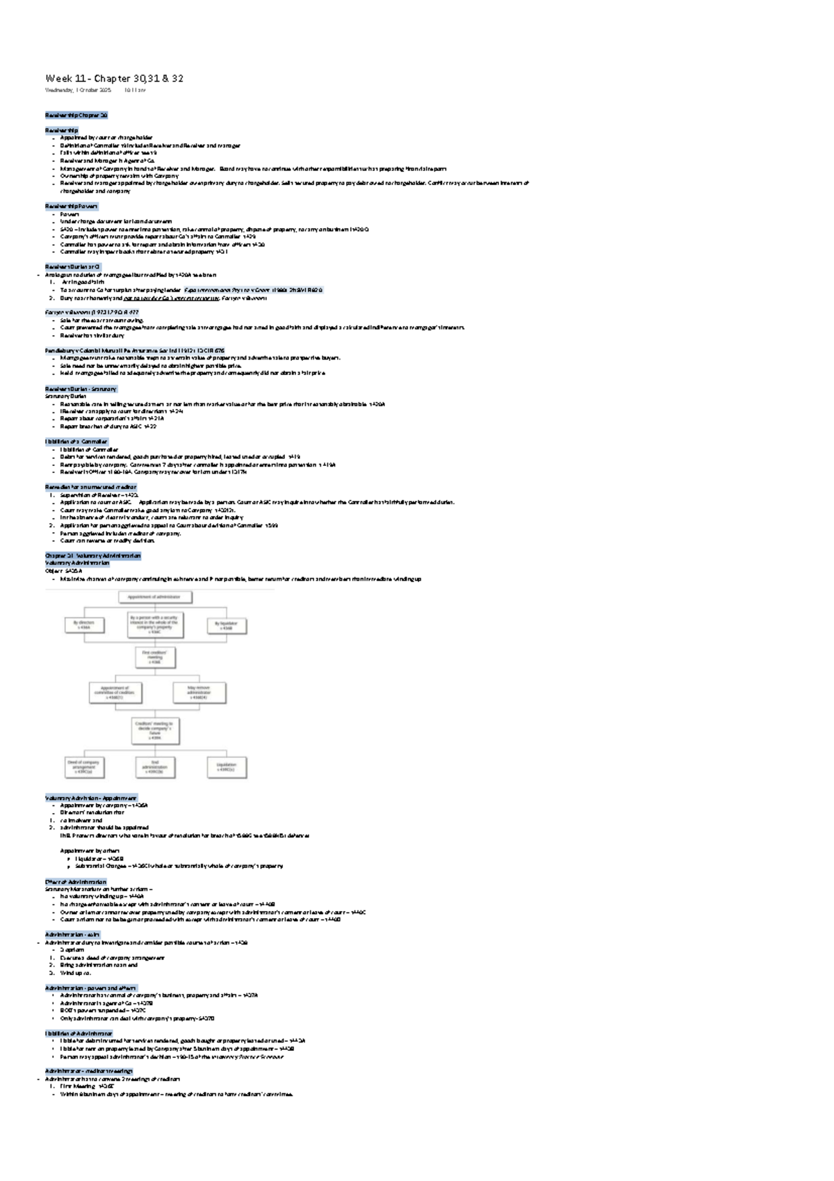 Week 11 - Final Exam Notes on Chapters 30, 31 & 32 - Studocu