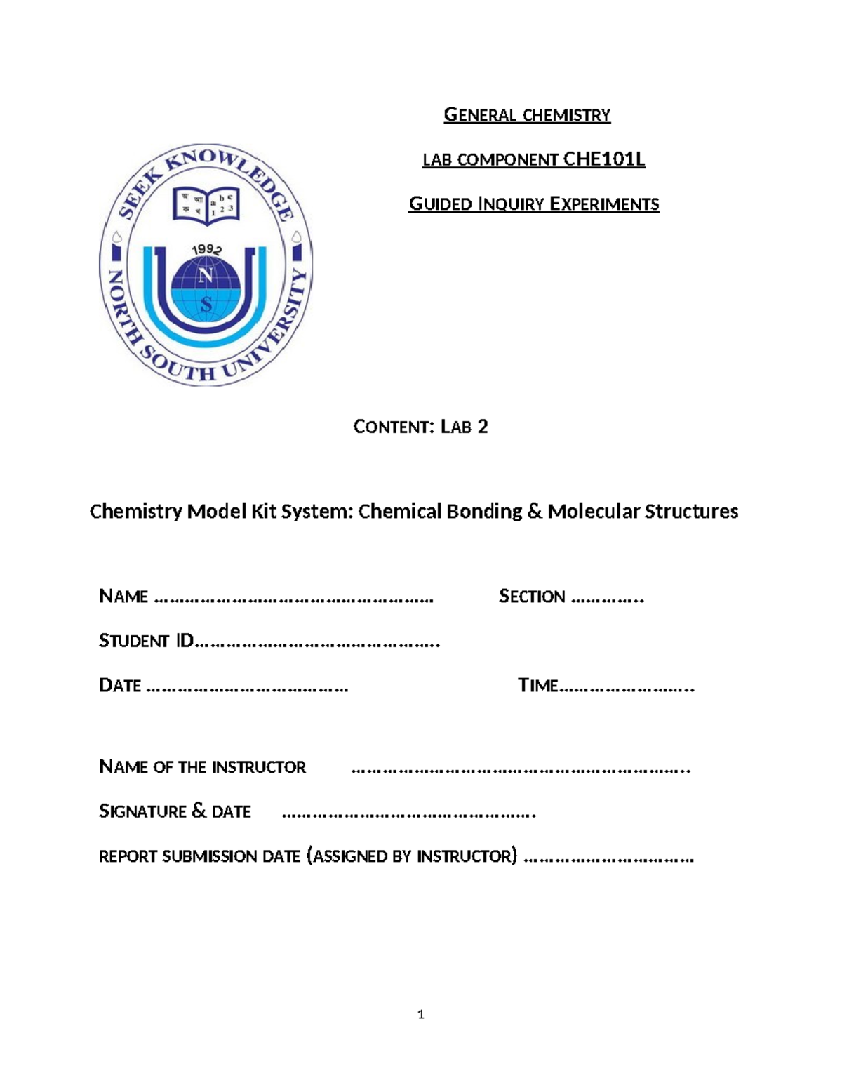 Lab 2 Chemistry Model Kit System Chemical Bonding & Molecular ...
