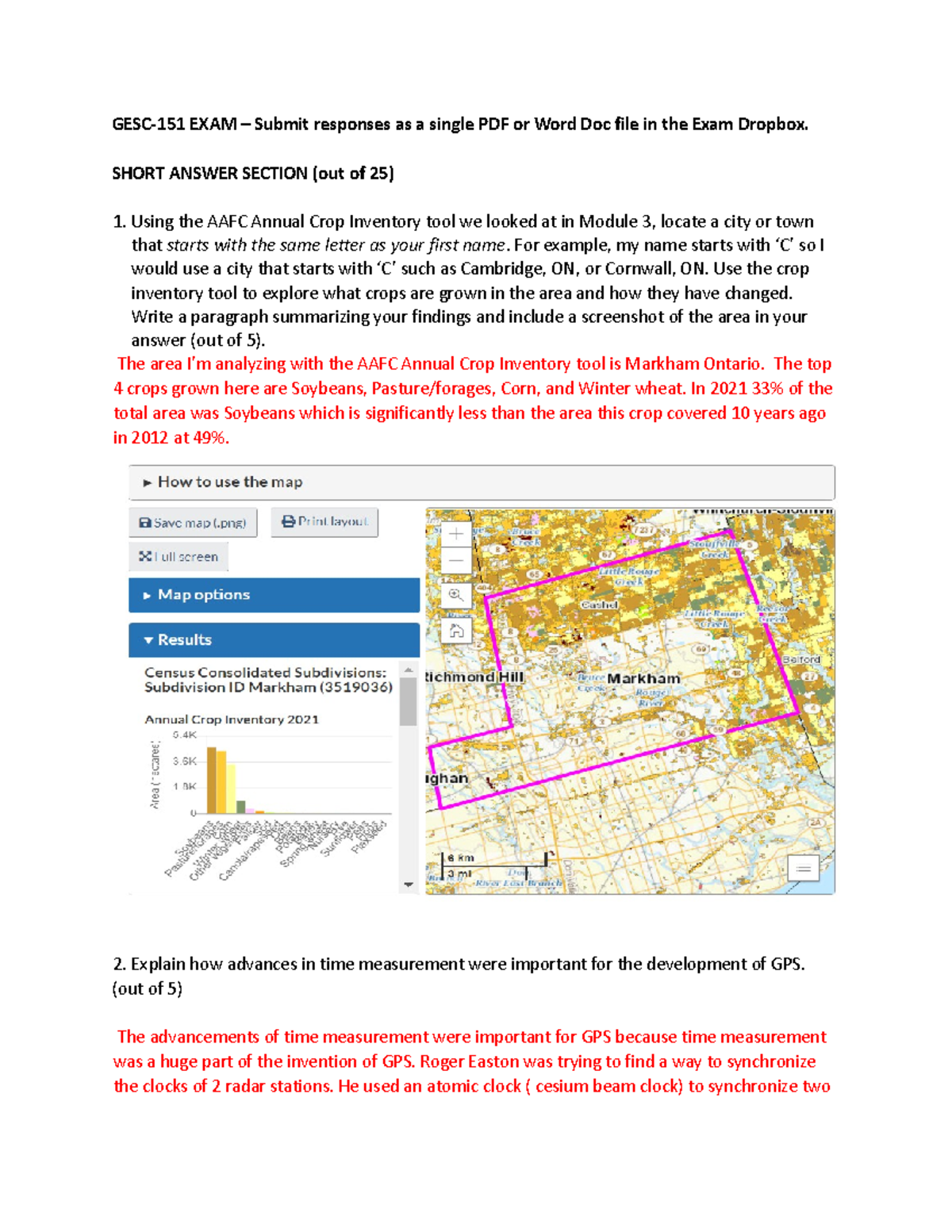 GESC-151 Exam Notes: Key Concepts & Short Answer Responses - Studocu