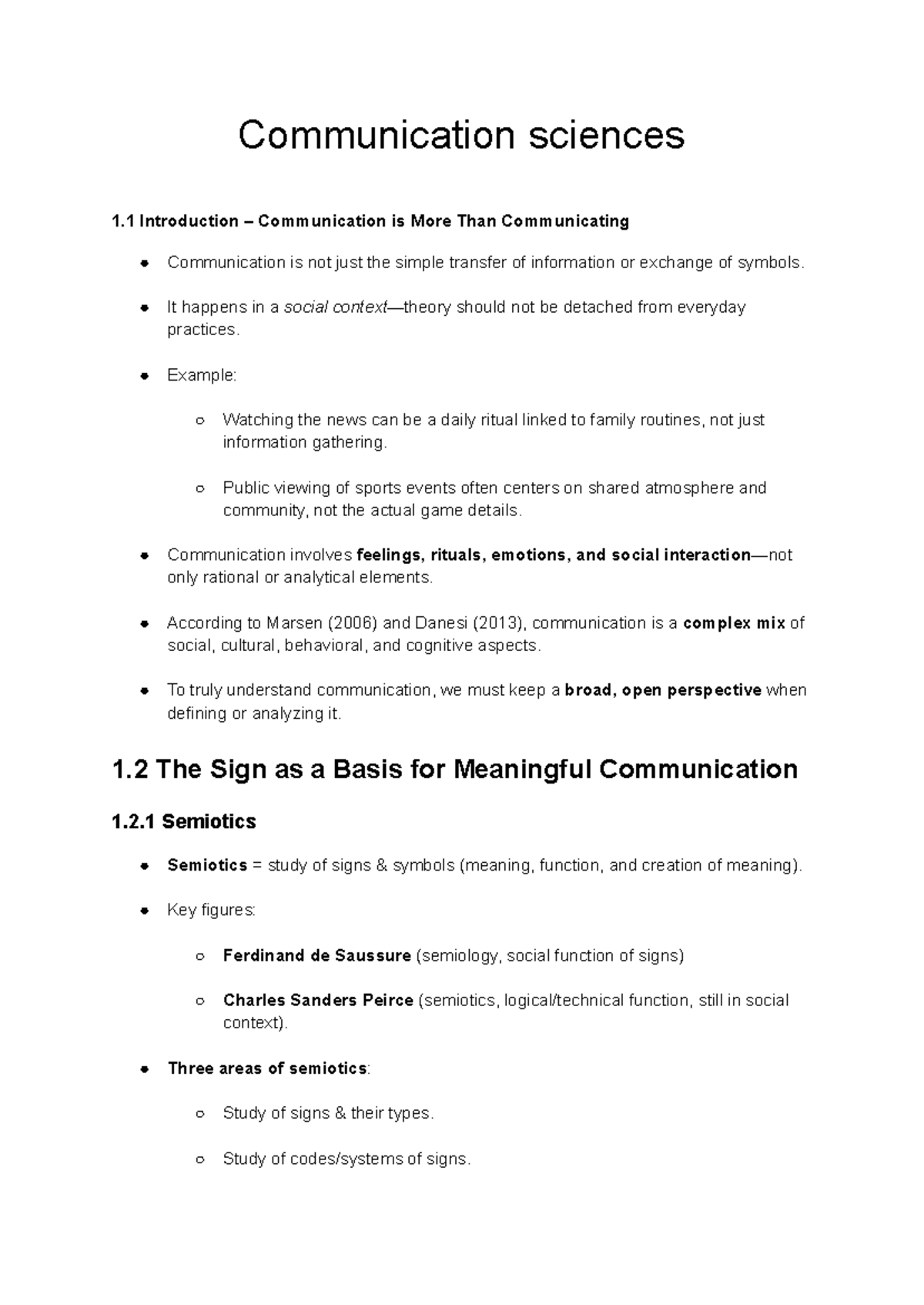 Communication Sciences 1.1: Understanding Communication Beyond ...