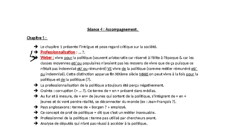 Séance 4 - Cours de Professionnalisation Politique et Analyse ...