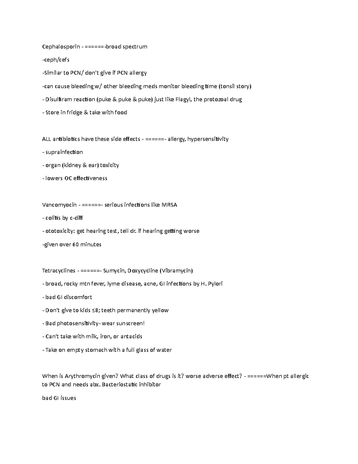 Pharm 101 Final Exam Study Guide: Comprehensive Review of Key Drugs ...