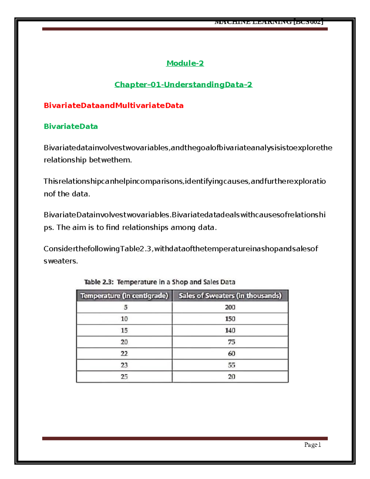 829948625 Module 02 Machine Learning BCS602 Notes - Module- 2 Chapter ...