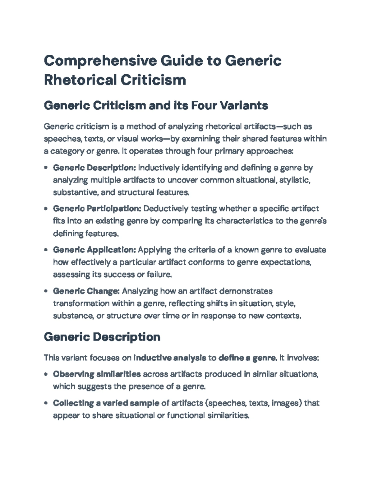 Narrative Rhetoric & Criticism: A Comprehensive Study Guide - Studocu