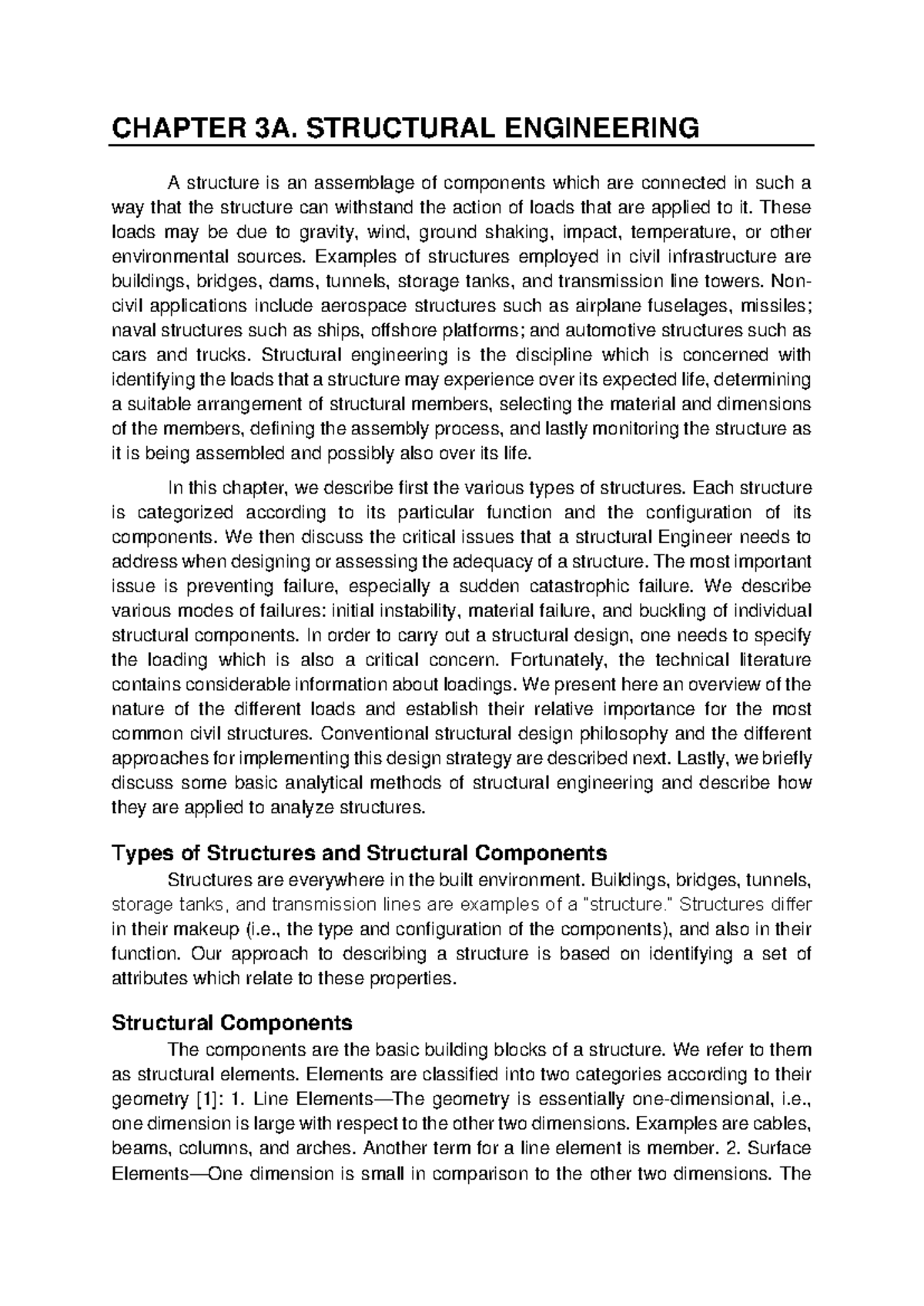 Chapter 3A. Structural Engineering - CHAPTER 3A. STRUCTURAL ENGINEERING ...