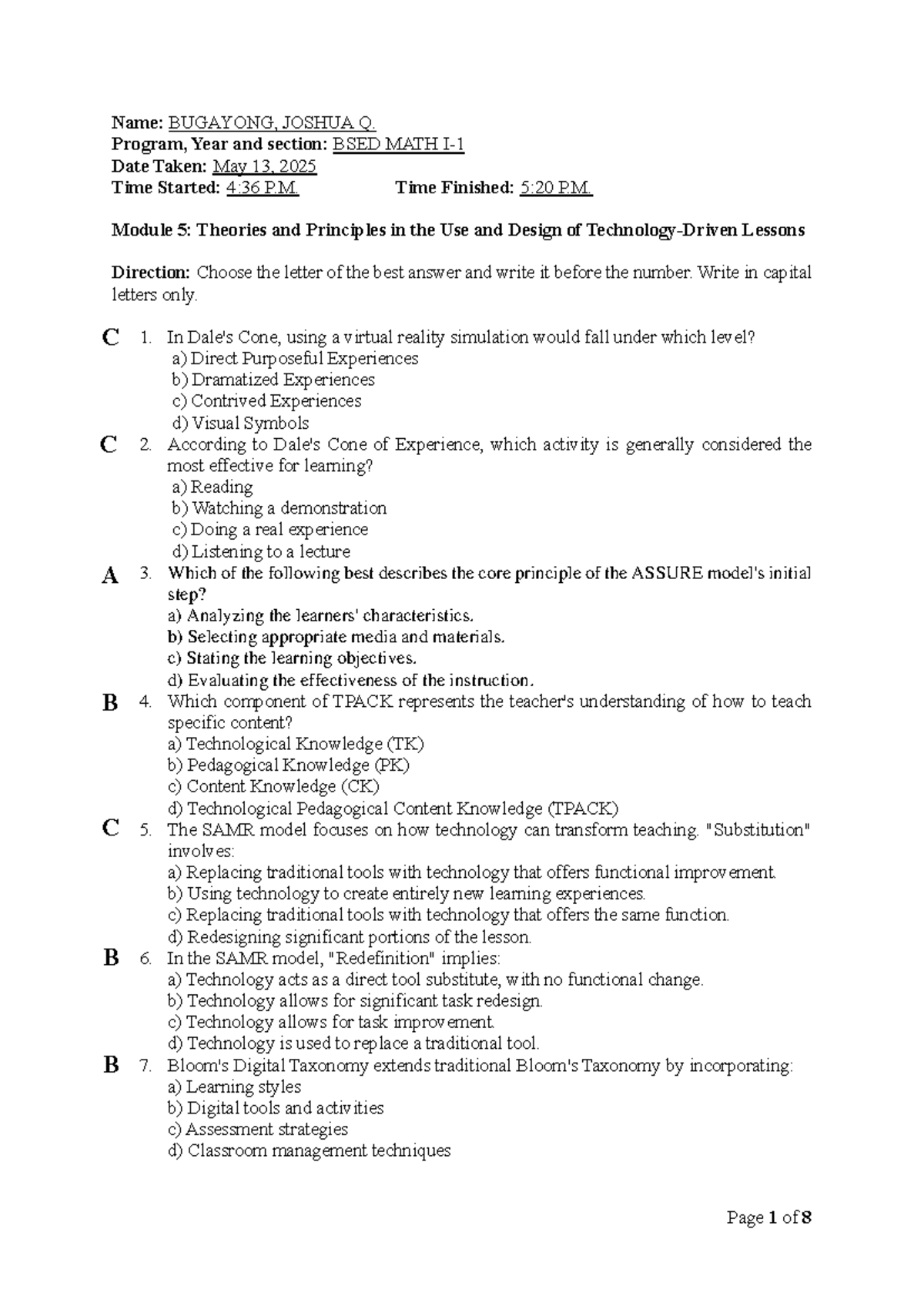 Module 5-7: Theories, Principles & Innovative Tech in Ed (Prof Ed 108 ...