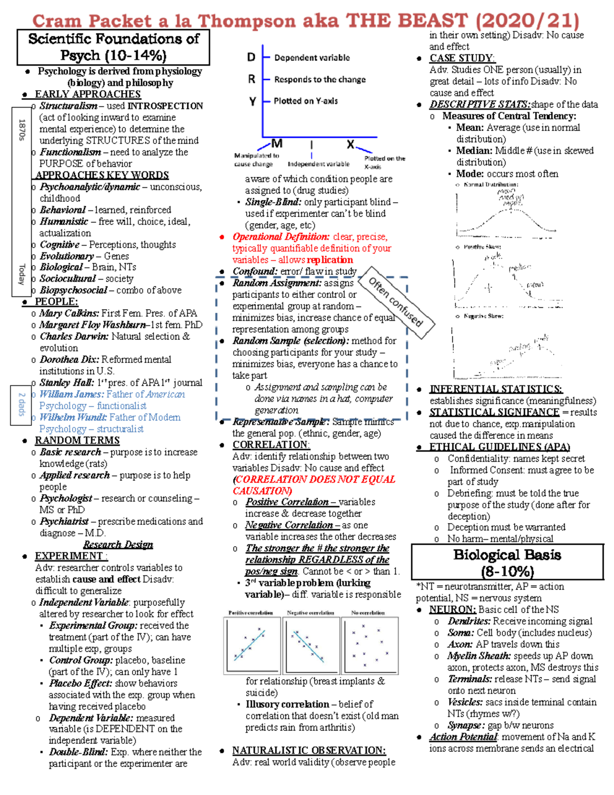 Psychology Foundations and Key Concepts - PSY 101 Study Guide - Studocu