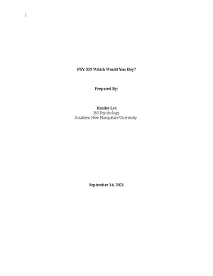 PSY 335 Interpreting Statistics Worksheet - PSY 335 Interpreting ...