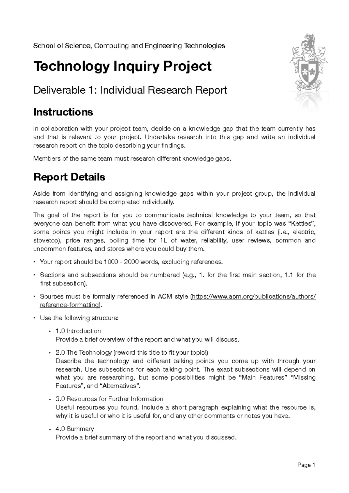 ICT703 Assignment 1: Individual Written Report on Business Systems ...