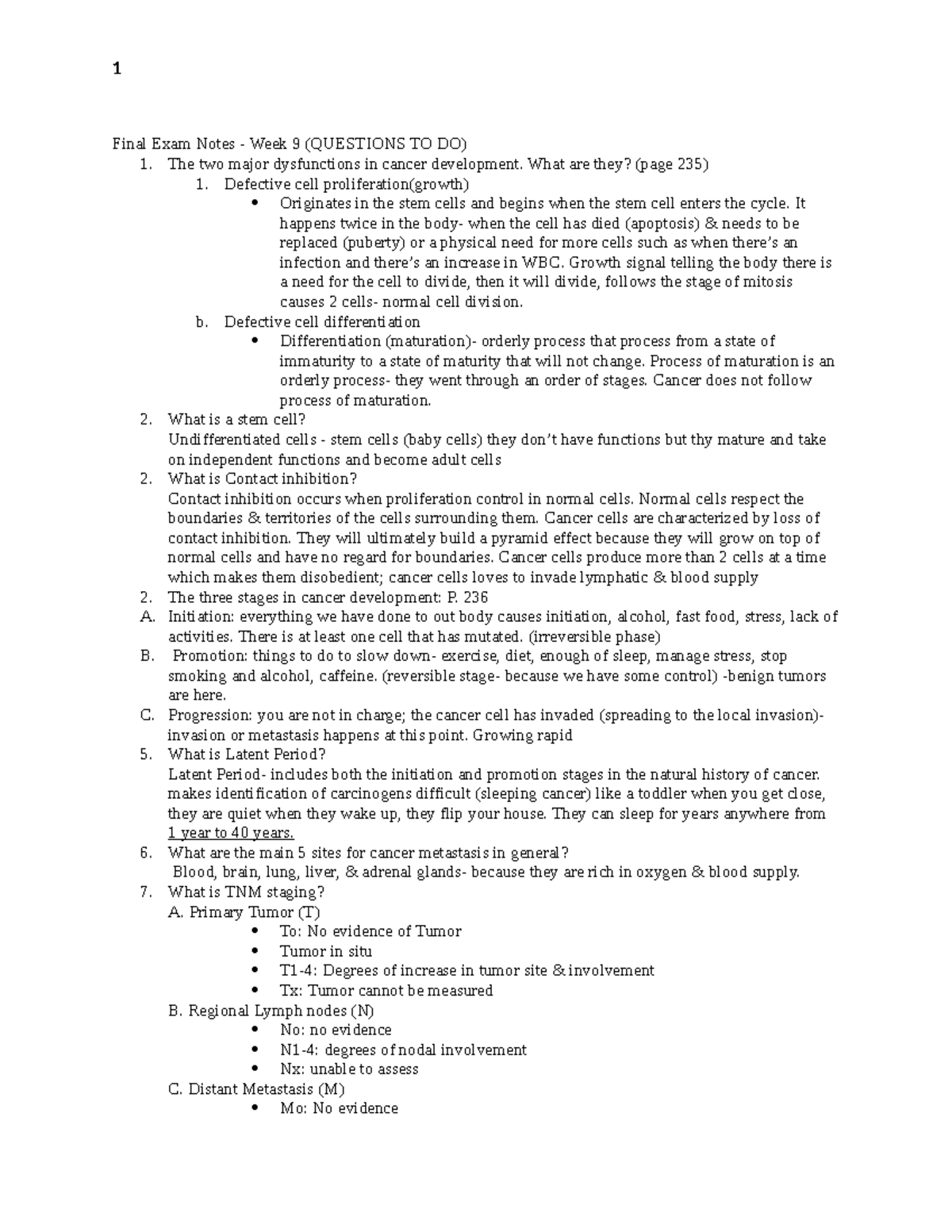 Final Exam Notes for Med Surg: Key Concepts and Questions - Studocu