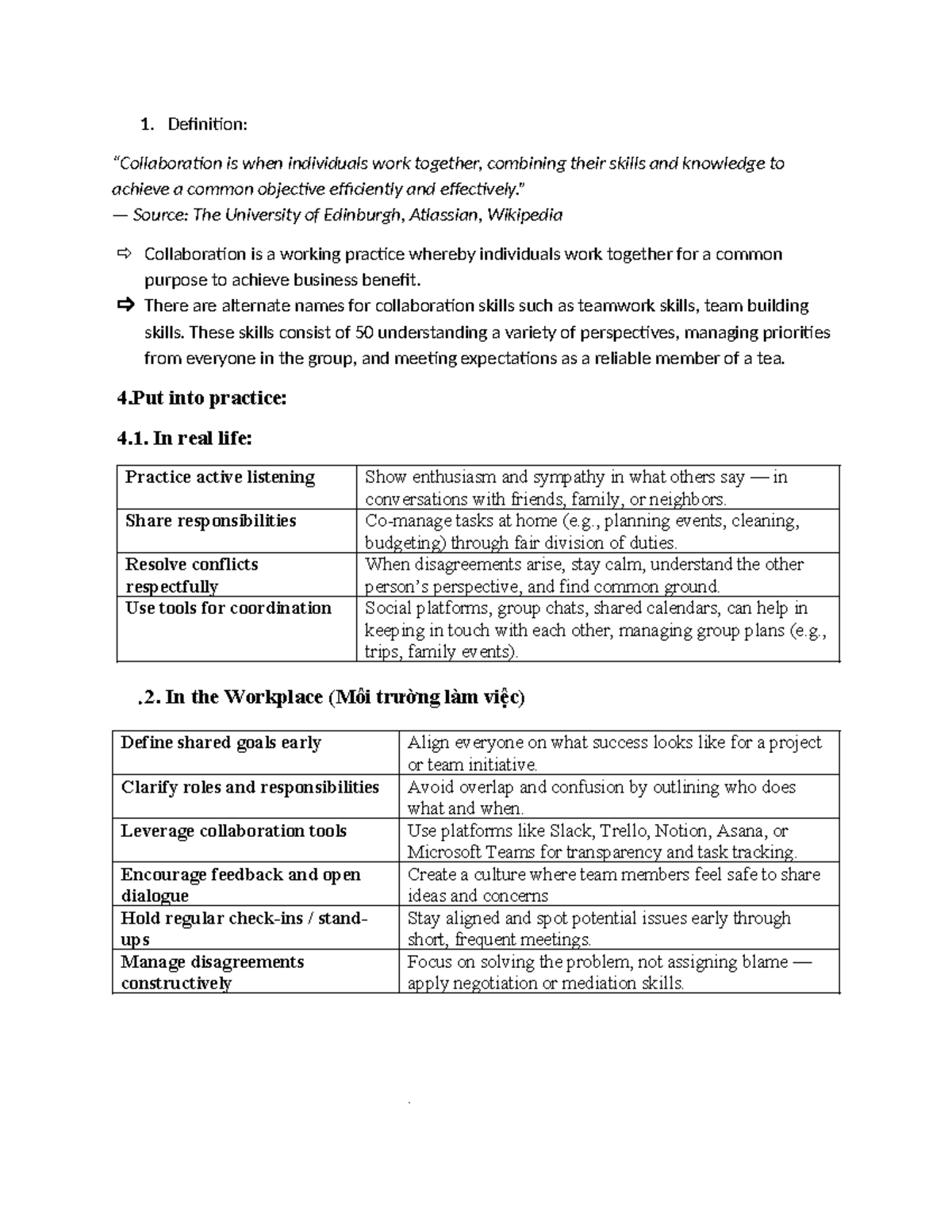 Collaboration Skills: Effective Teamwork Strategies - HIUTG - Studocu