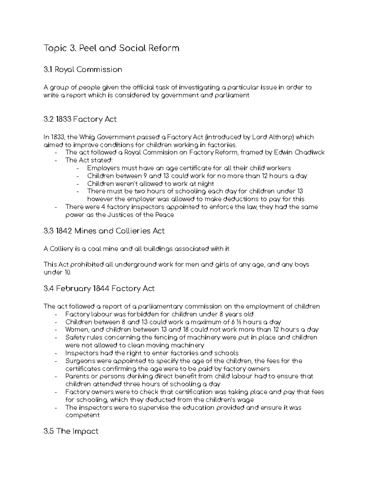 Peel and Social Reform - Topic 3. Peel and Social Reform 3 Royal ...
