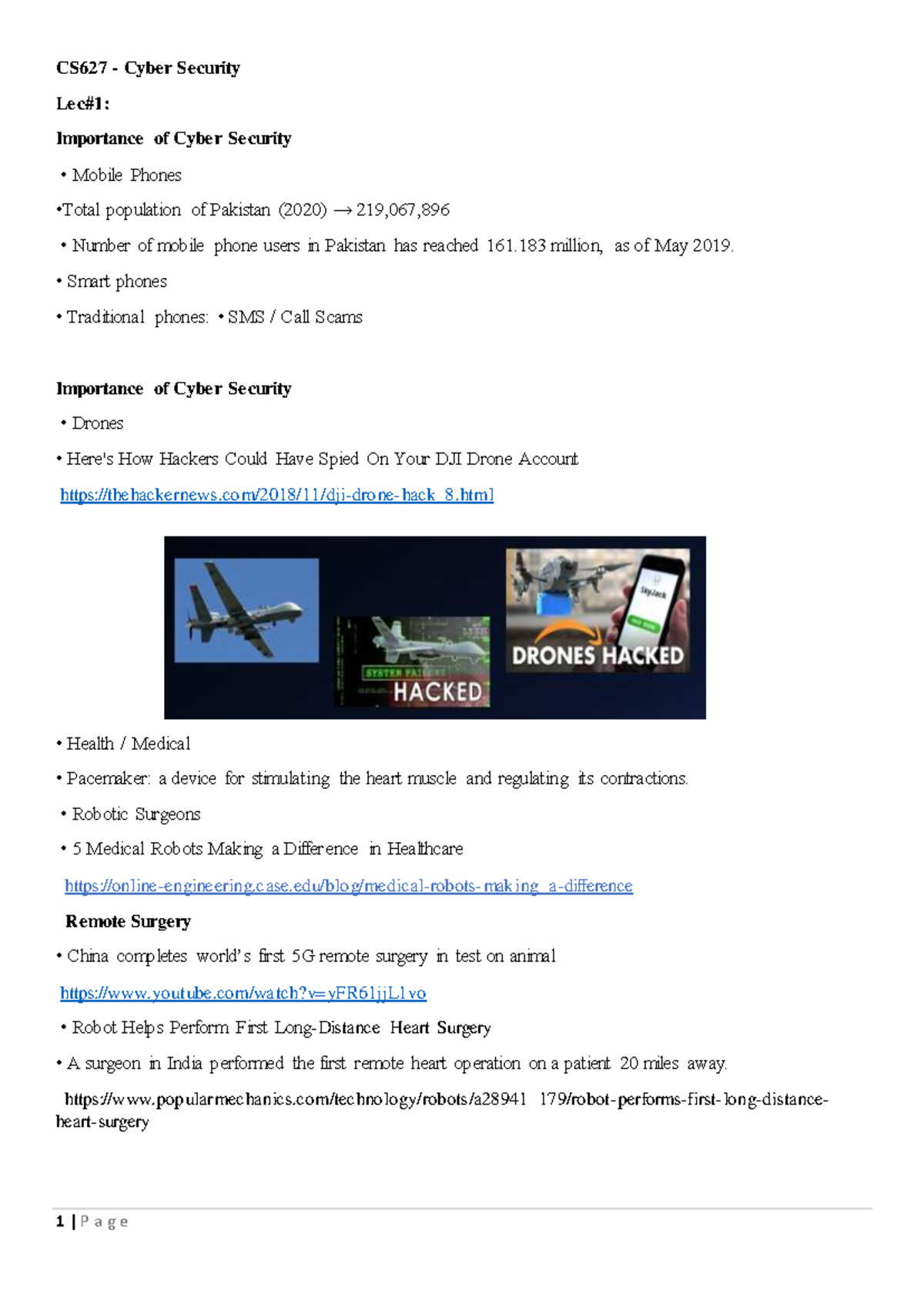 CS627 - Cyber Security Notes: Weeks 1-5 Overview and Key Concepts - Studocu